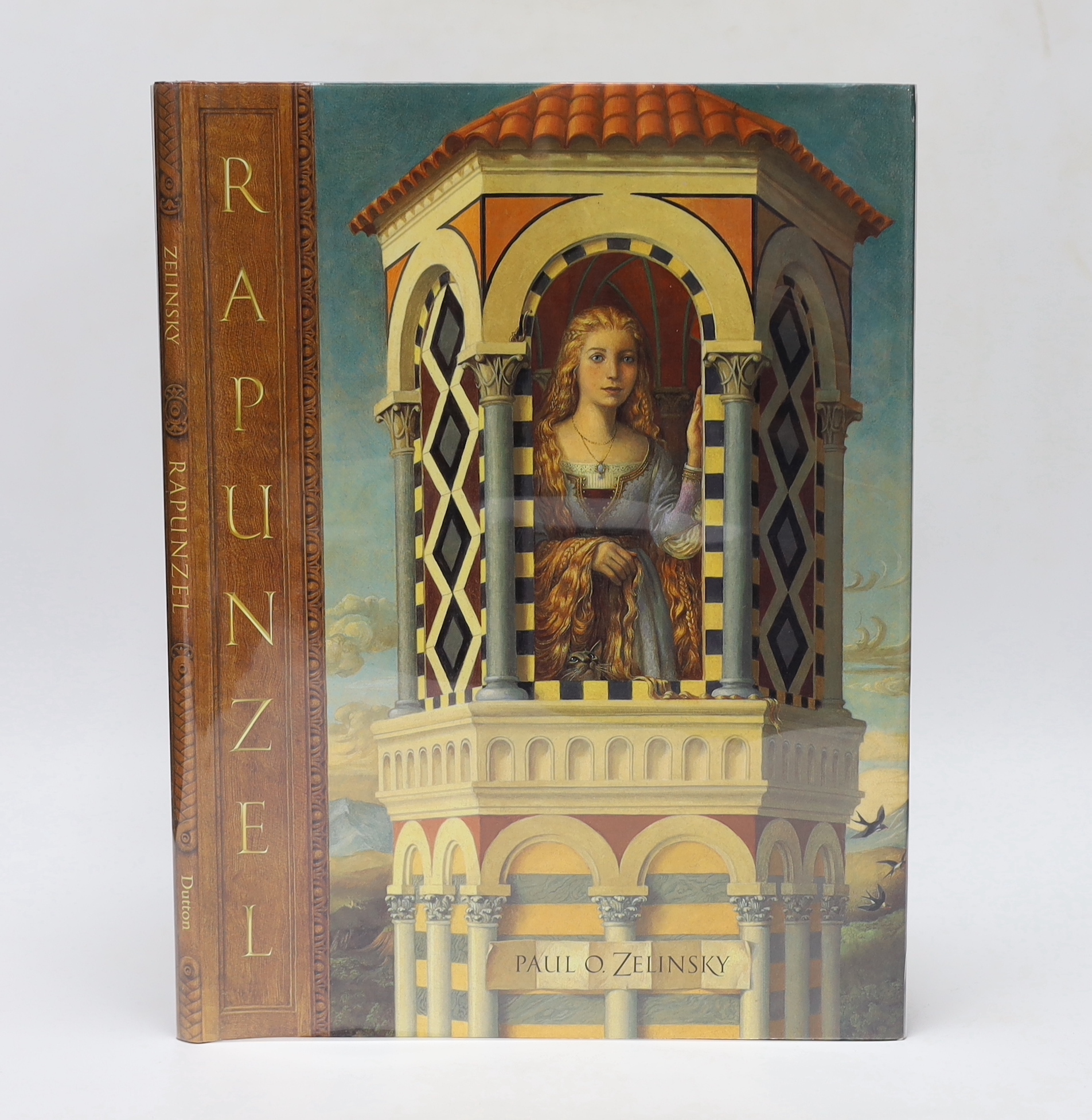 Zelinsky, Paul O - Rapunzel, 1st edition, 4to, original pictorial laminated boards, illustrated endpapers, Dutton, New York, 1997.